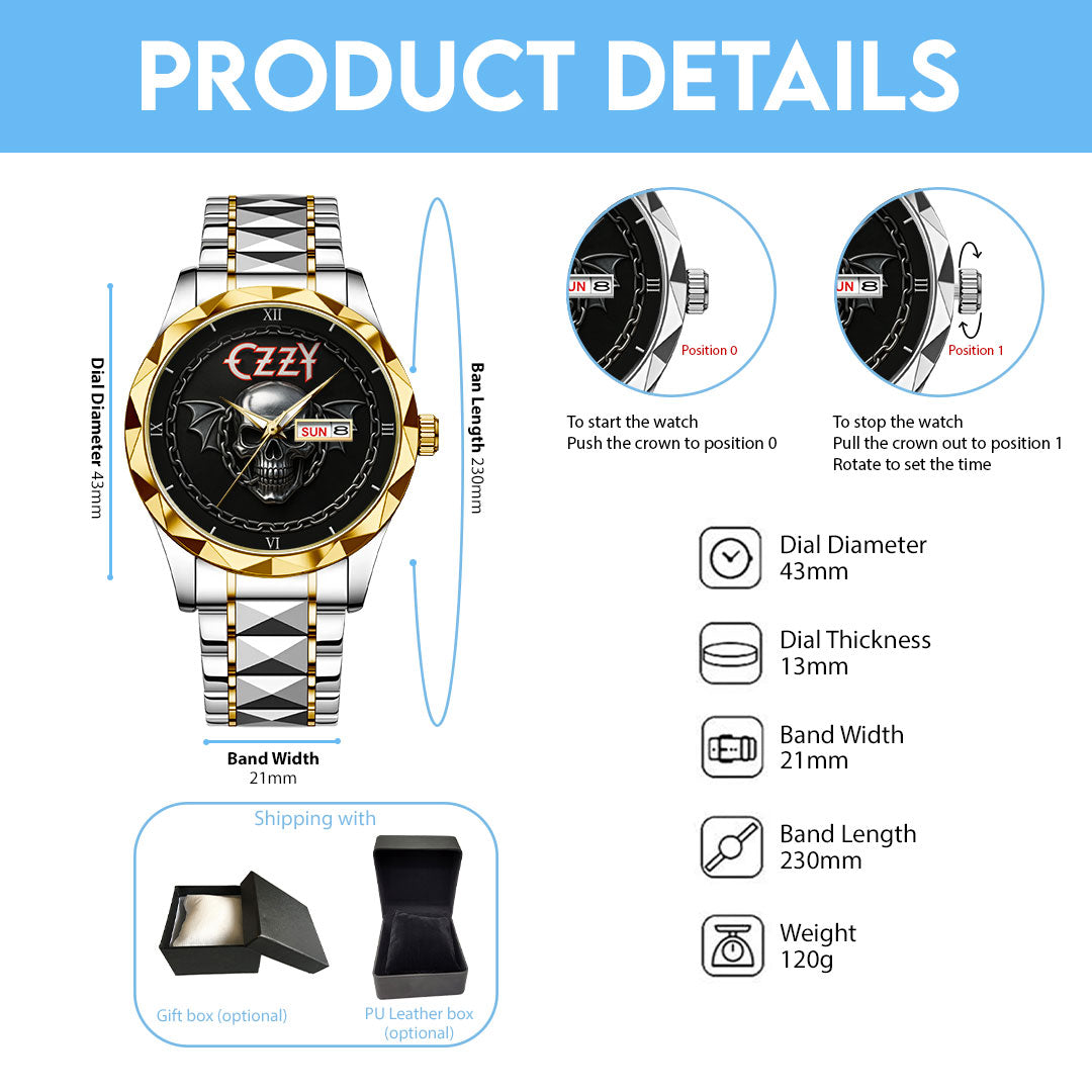 Ozzy Osbourne Alloy Luxury Quartz Watch – NGHIAVT 3298