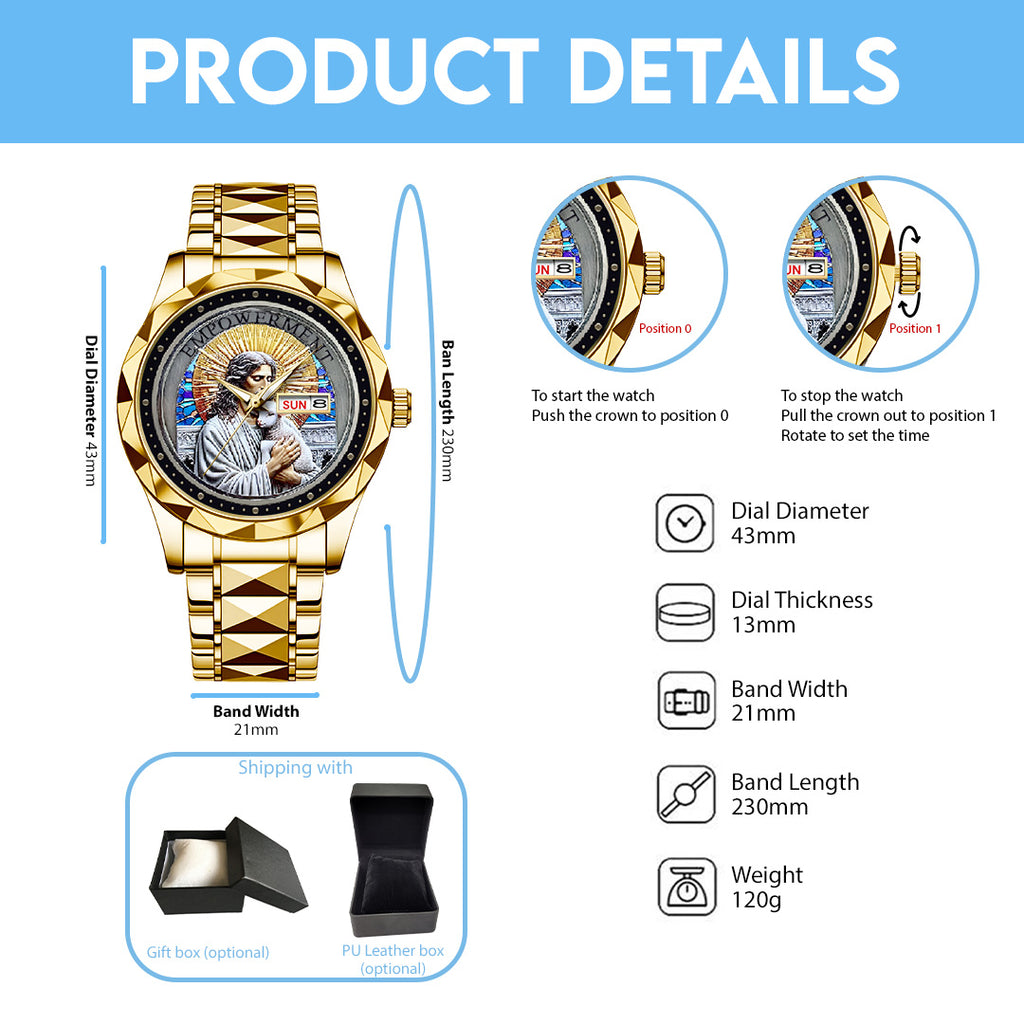 God Is Good Alloy Luxury Quartz Watch – NGHIAVT 3495