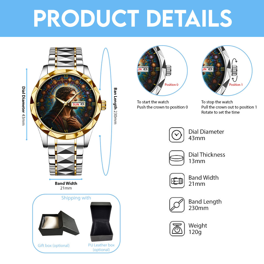 God Is Good Alloy Luxury Quartz Watch – NGHIAVT 3500