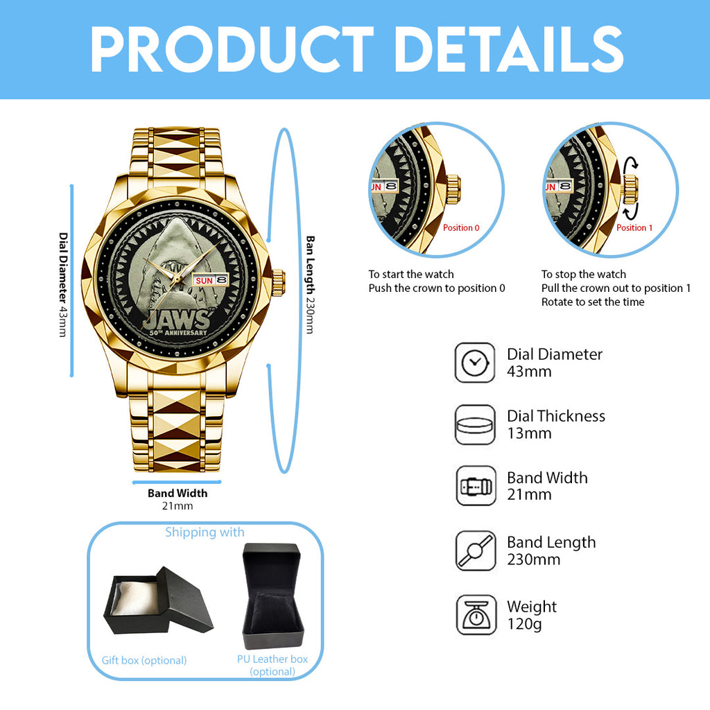Jaws Alloy Luxury Quartz Watch – NGHIAVT3609