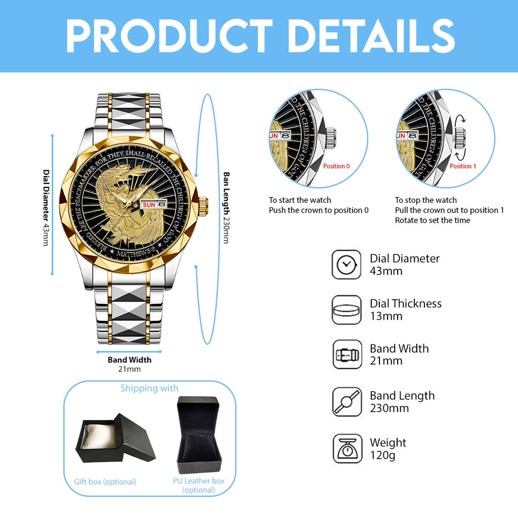 The Archangel Michael Alloy Luxury Quartz Watch – NGHIAVT3739