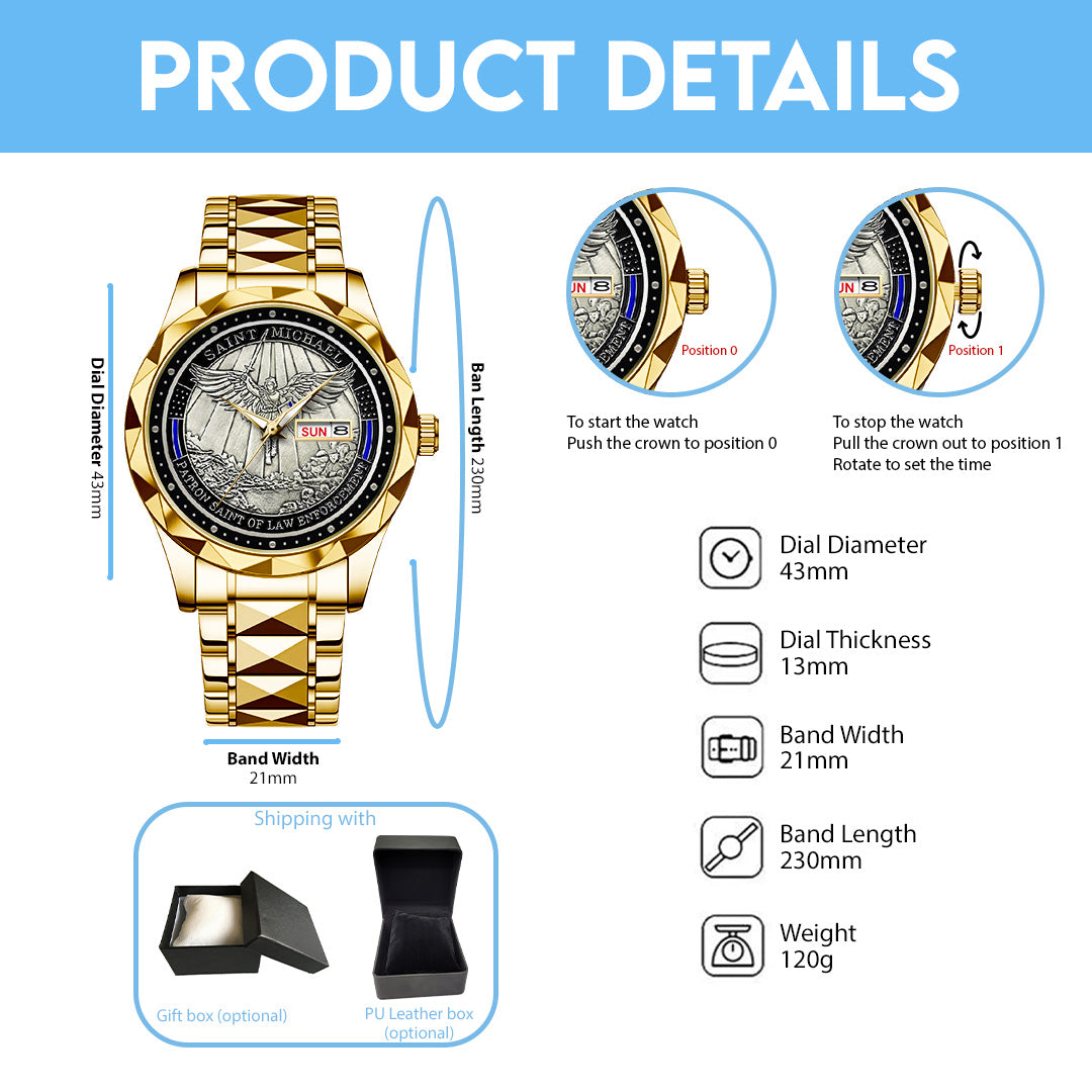 The Archangel Michael Alloy Luxury Quartz Watch – NGHIAVT3826