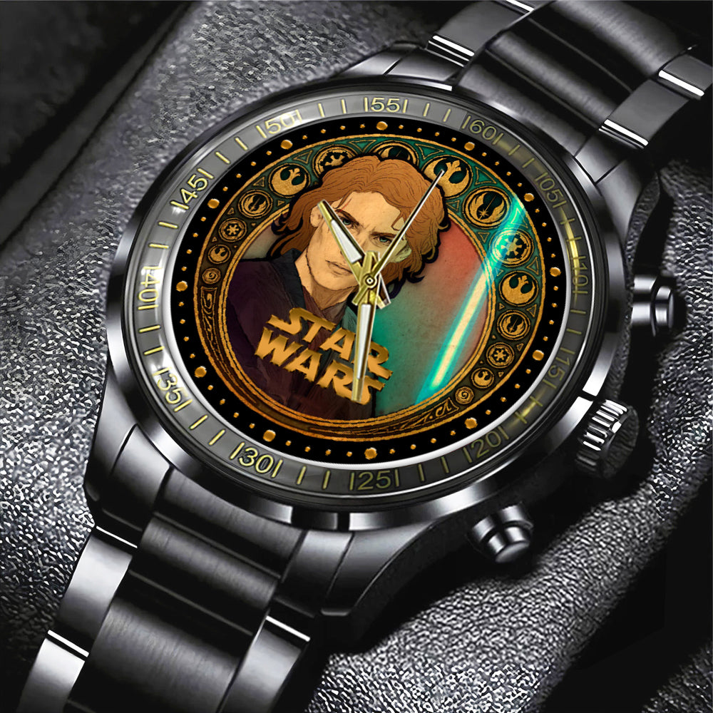 Star Wars Black Stainless Steel Watch – NGHIAVT3943
