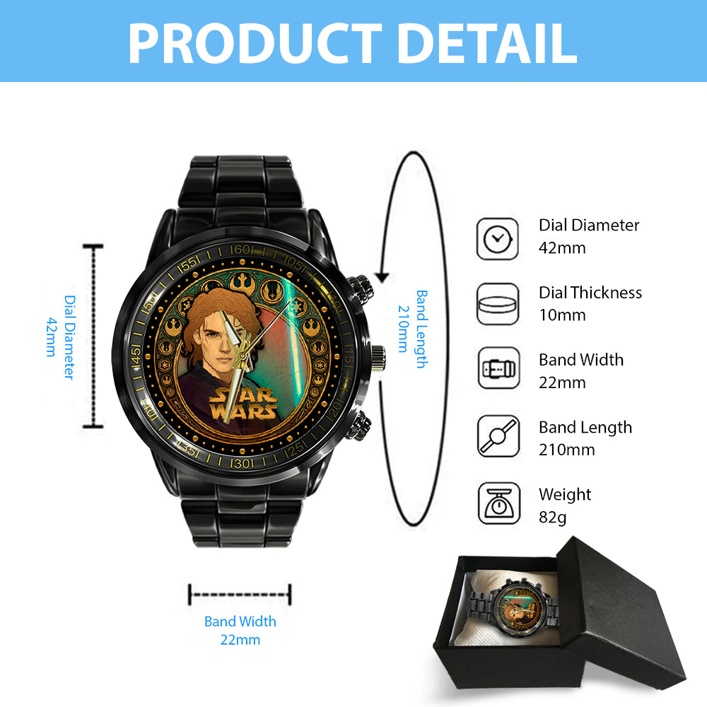 Star Wars Black Stainless Steel Watch – NGHIAVT3943
