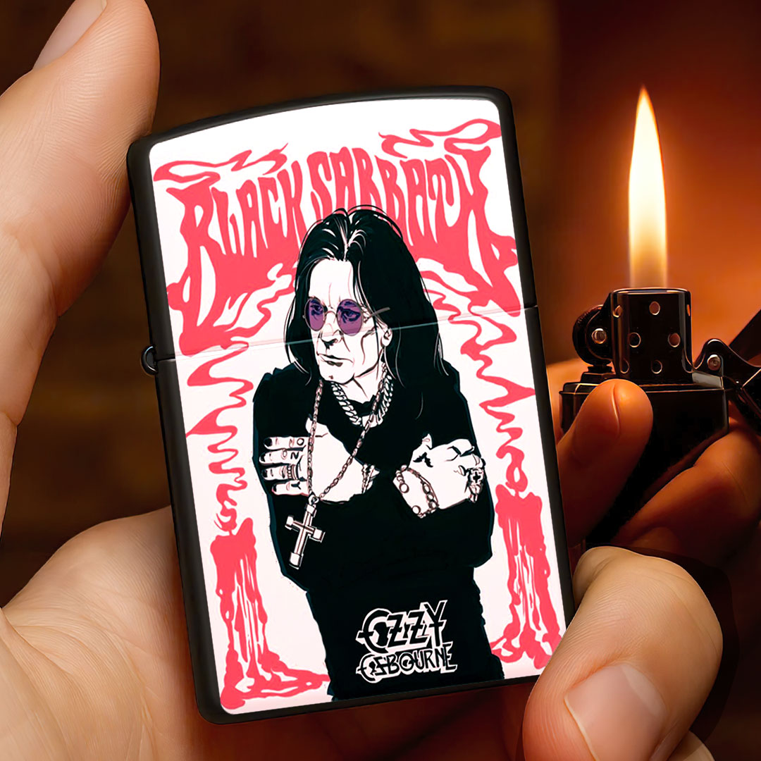 Black Sabbath x Ozzy Osbourne Zippo Lighter Case (No Insert) – NGHIAVT4020