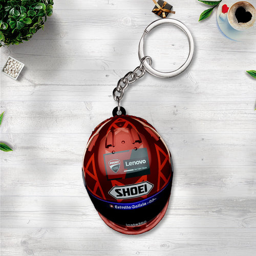 Ducati Lenovo Team x Marc Márquez 2025 Custom Shape 2-sided Keychain – NGHIAVT5163