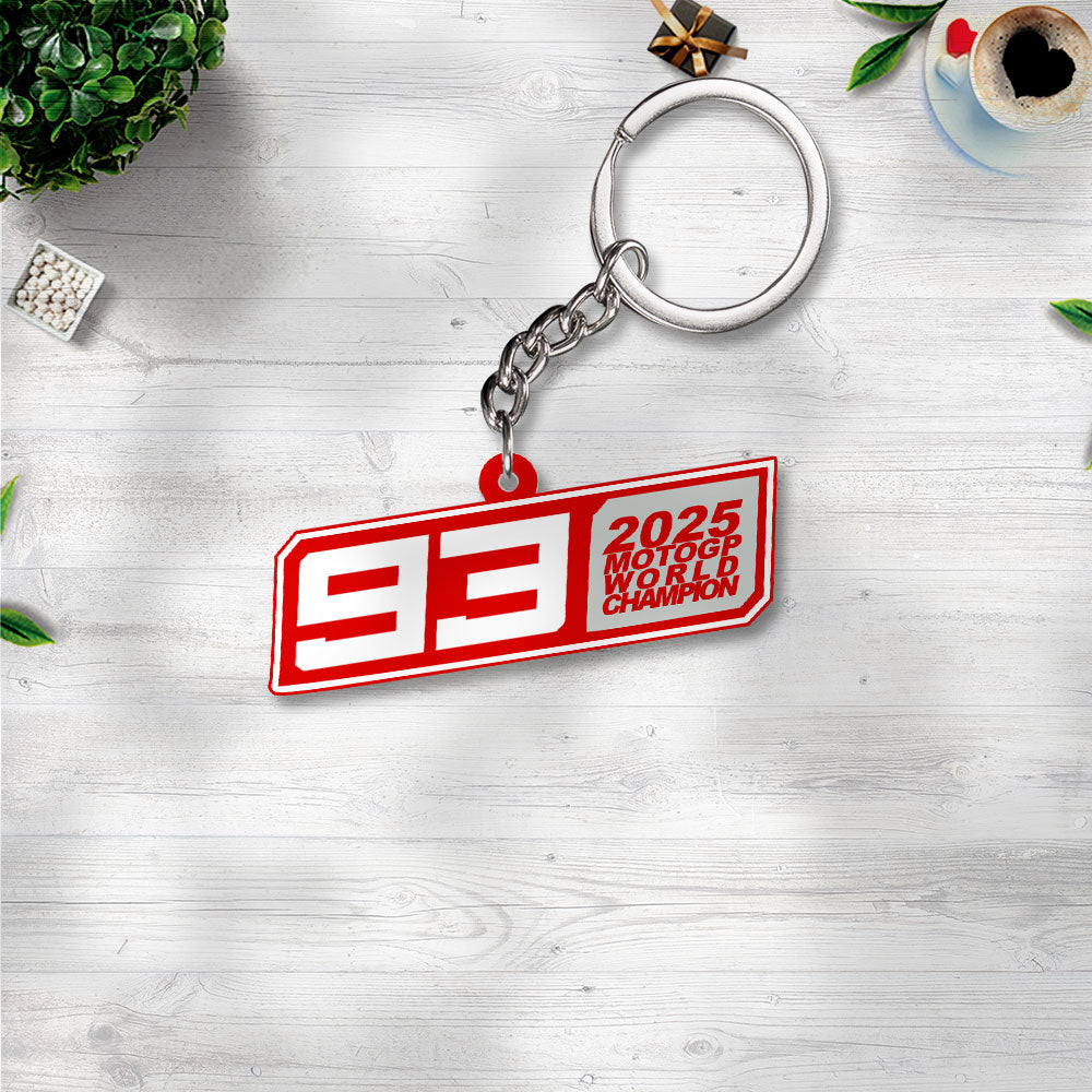 Ducati Lenovo Team x Marc Márquez 2025 Custom Shape 2-sided Keychain – NGHIAVT5170