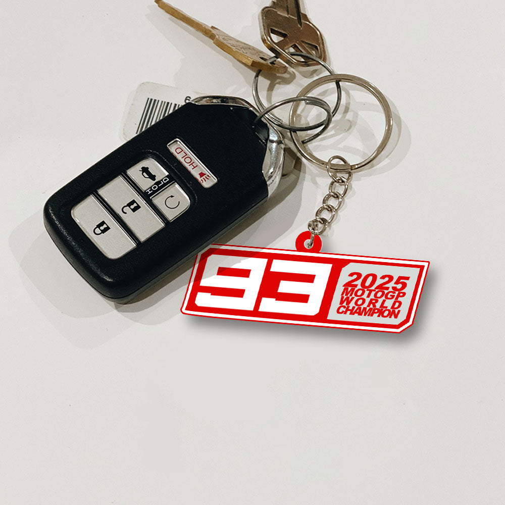 Ducati Lenovo Team x Marc Márquez 2025 Custom Shape 2-sided Keychain – NGHIAVT5170