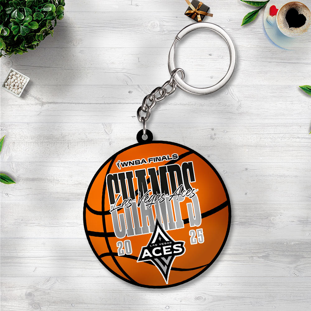 Las Vegas Aces WNBA 2025 Custom Shape 2-sided Keychain – NGHIAVT5269