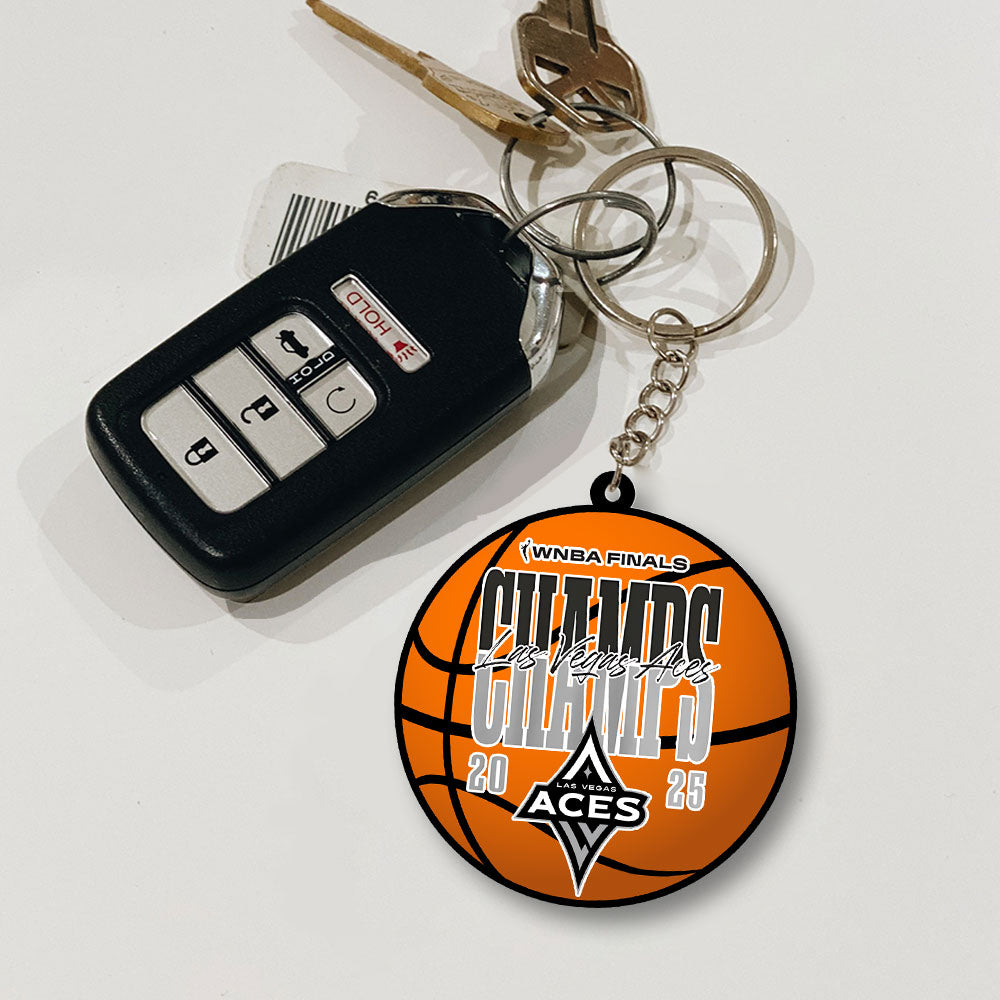 Las Vegas Aces WNBA 2025 Custom Shape 2-sided Keychain – NGHIAVT5269