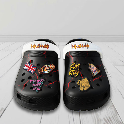 Def Leppard Custom Clogs – NGHIAVT5841