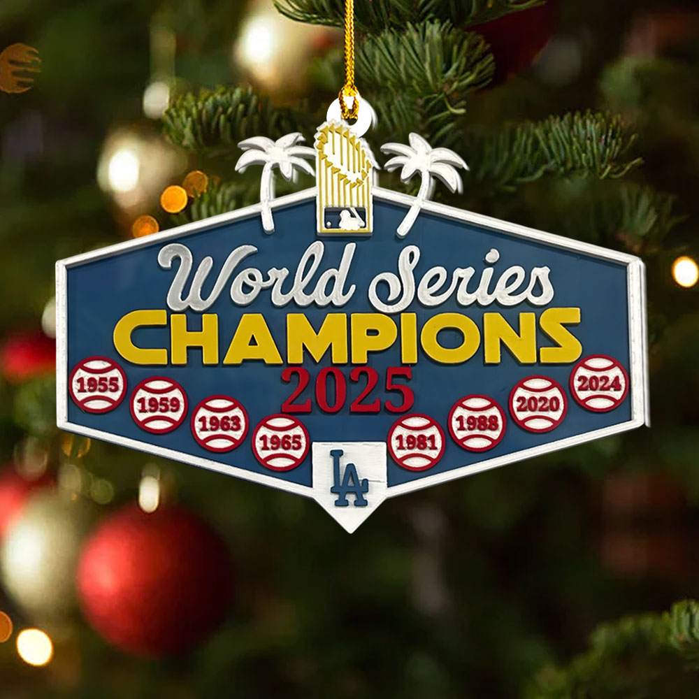 Los Angeles Dodgers 2025 Custom Shape 2-sided Acrylic Ornament – NGHIAVT6020