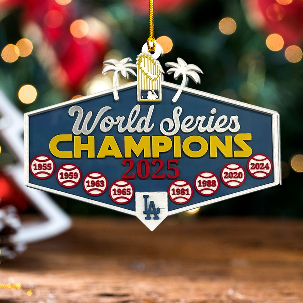 Los Angeles Dodgers 2025 Custom Shape 2-sided Acrylic Ornament – NGHIAVT6020