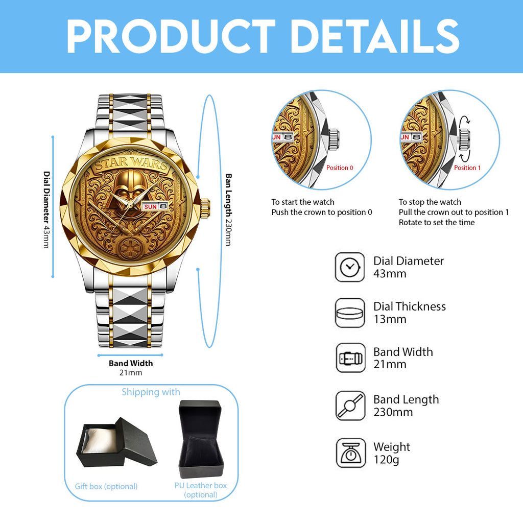 Star Wars Alloy Luxury Quartz Watch – NGHIAVT6026