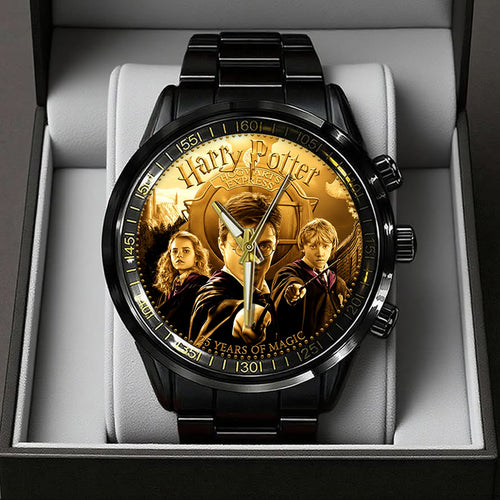 Harry Potter 25th Anniversary 2026 Black Stainless Steel Watch – NGHIAVT6039