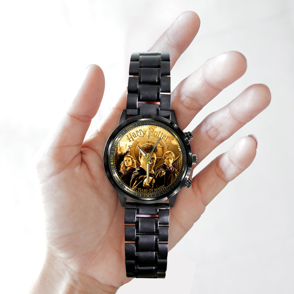 Harry Potter 25th Anniversary 2026 Black Stainless Steel Watch – NGHIAVT6039