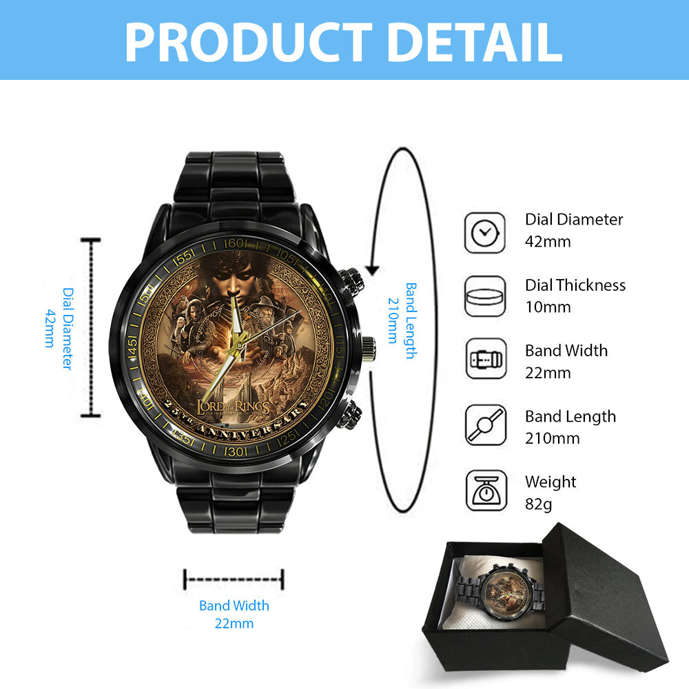 The Lord of the Rings Black Stainless Steel Watch – NGHIAVT6073