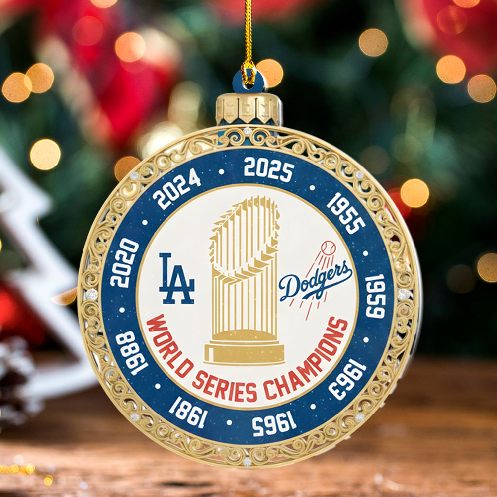 Los Angeles Dodgers 2025 Custom Shape 2-sided Acrylic Ornament – NGHIAVT6128
