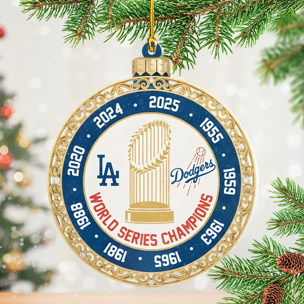 Los Angeles Dodgers 2025 Custom Shape 2-sided Acrylic Ornament – NGHIAVT6128