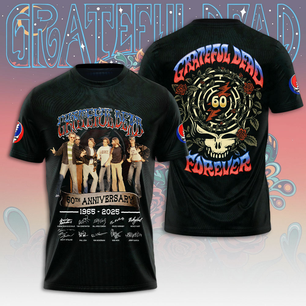 Grateful Dead 60th Anniversary 2025 3D Apparel – NGHIAVT6144