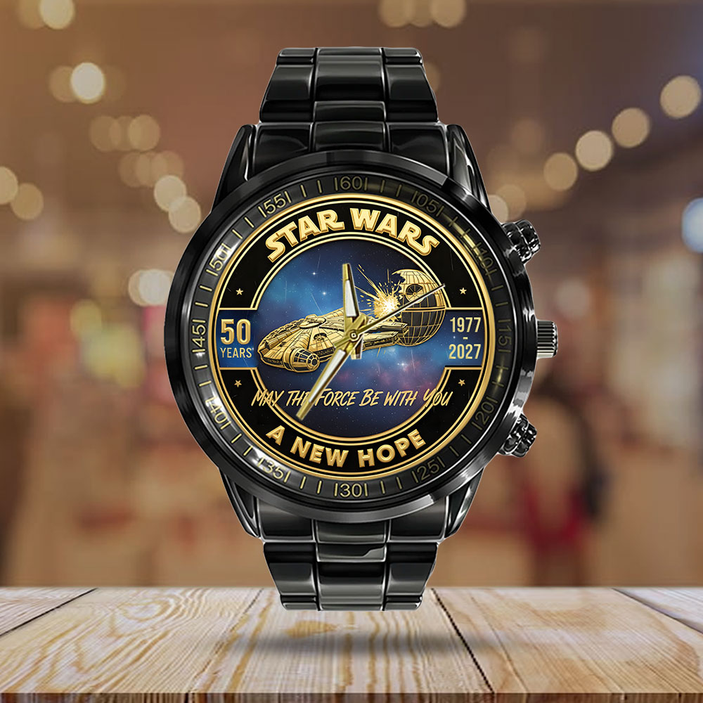 Star Wars Black Stainless Steel Watch – NGHIAVT6153