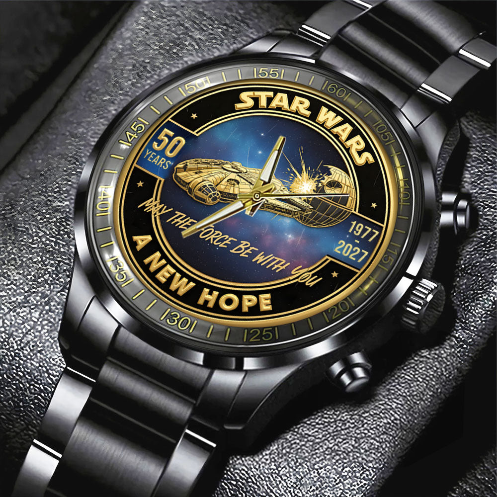 Star Wars Black Stainless Steel Watch – NGHIAVT6153