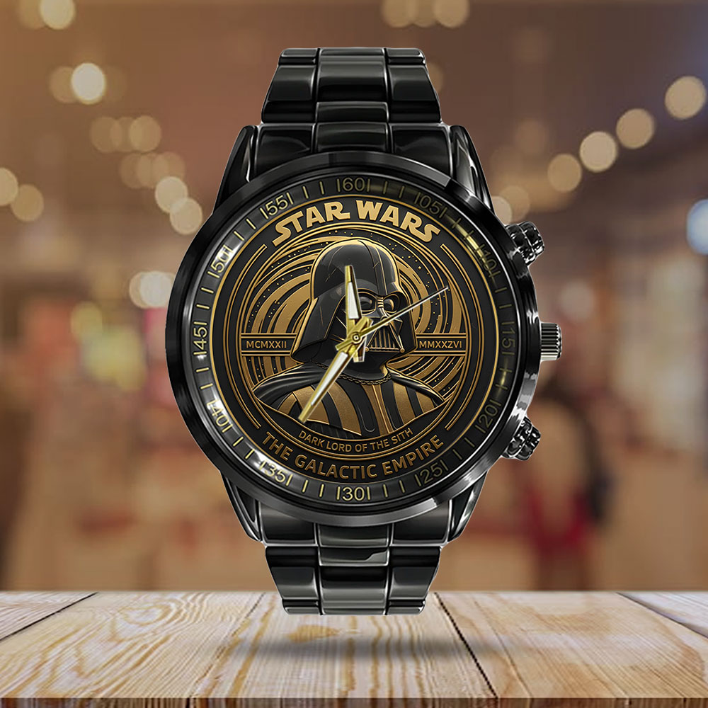 Star Wars Black Stainless Steel Watch – NGHIAVT6154