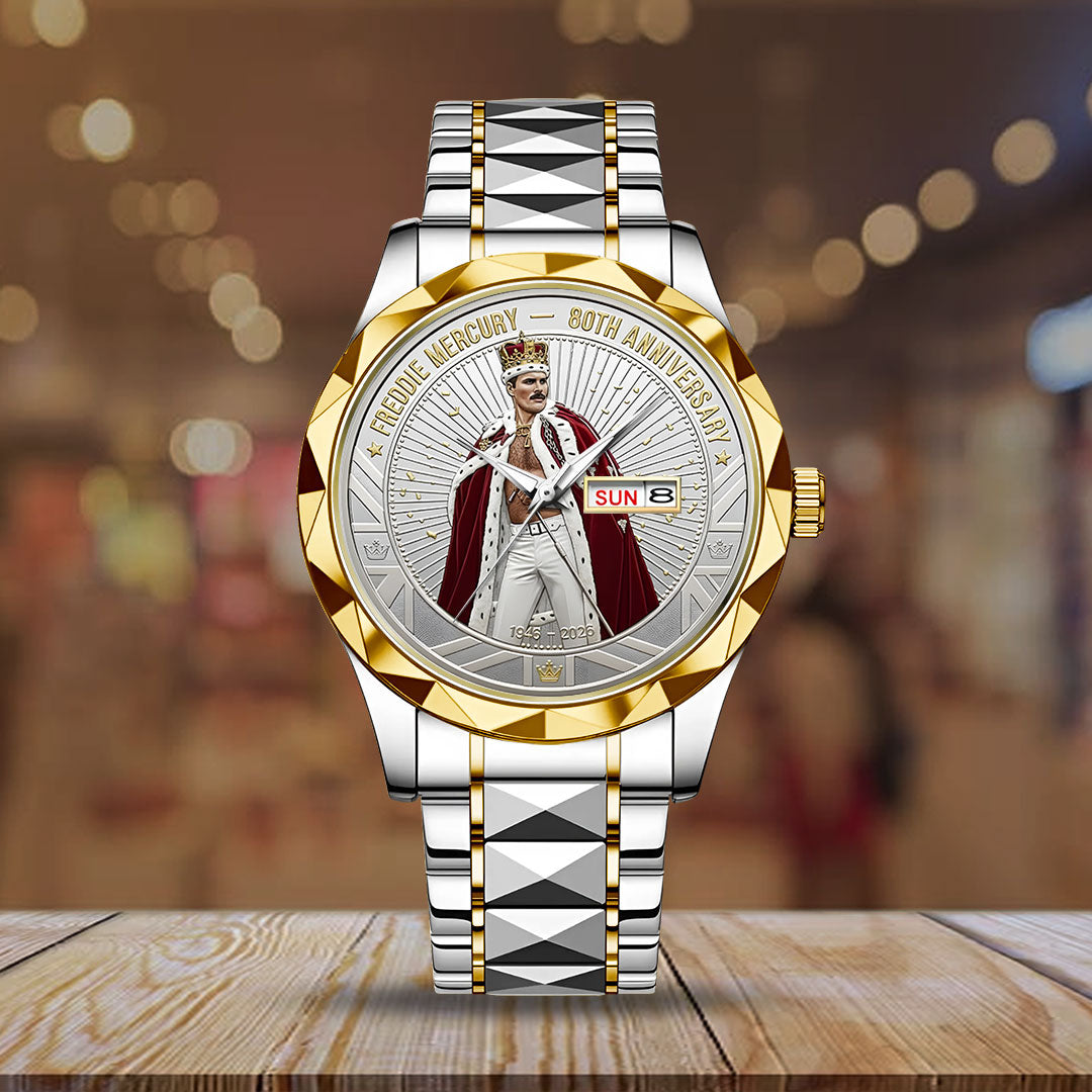 Freddie Mercury 80th Anniversary Alloy Luxury Quartz Watch – NGHIAVT6188