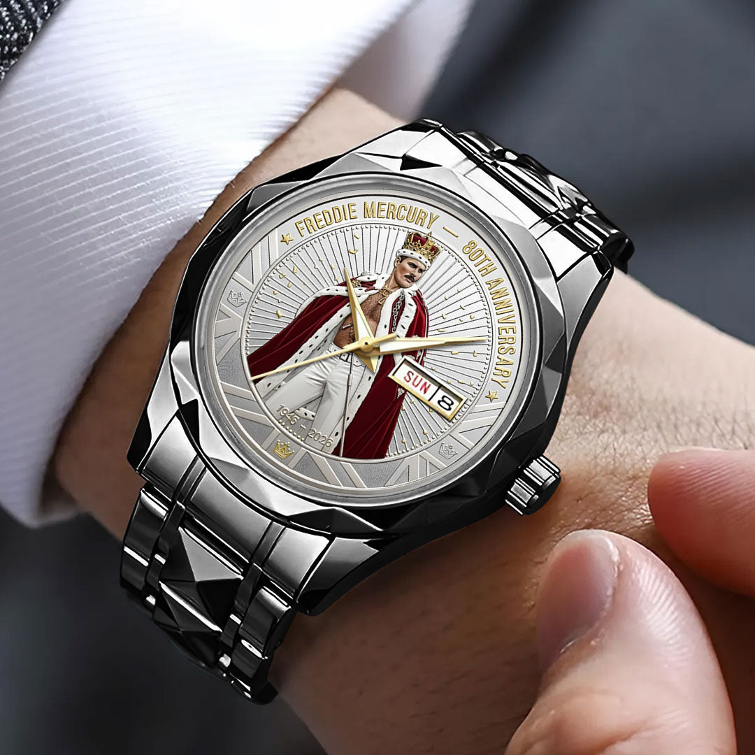 Freddie Mercury 80th Anniversary Alloy Luxury Quartz Watch – NGHIAVT6188