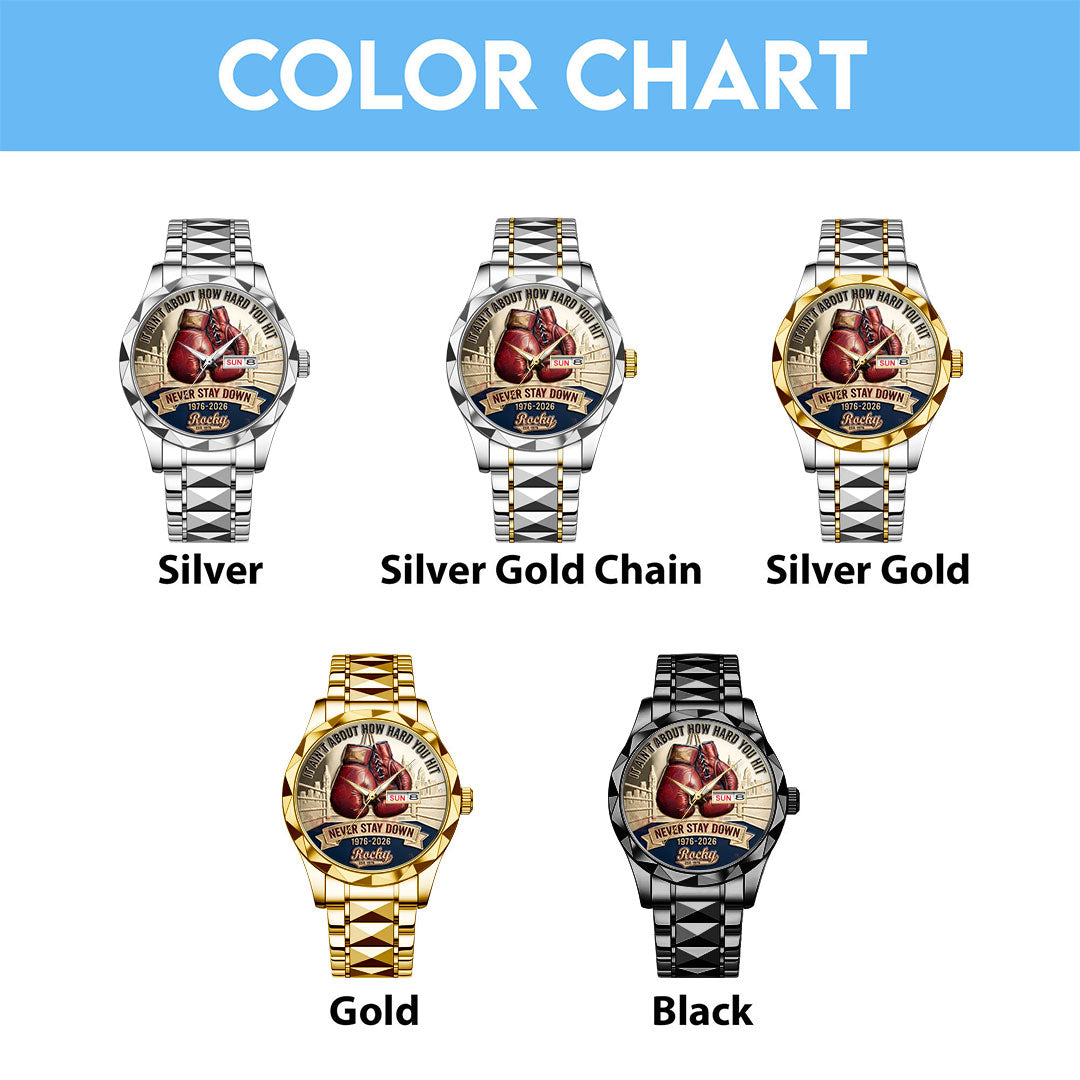 Rocky Balboa 50th Anniversary Alloy Luxury Quartz Watch – NGHIAVT6191
