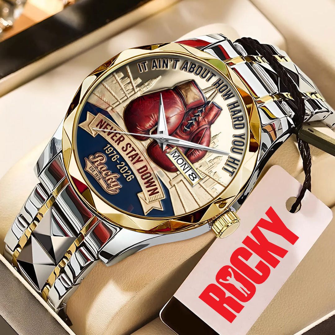Rocky Balboa 50th Anniversary Alloy Luxury Quartz Watch – NGHIAVT6191