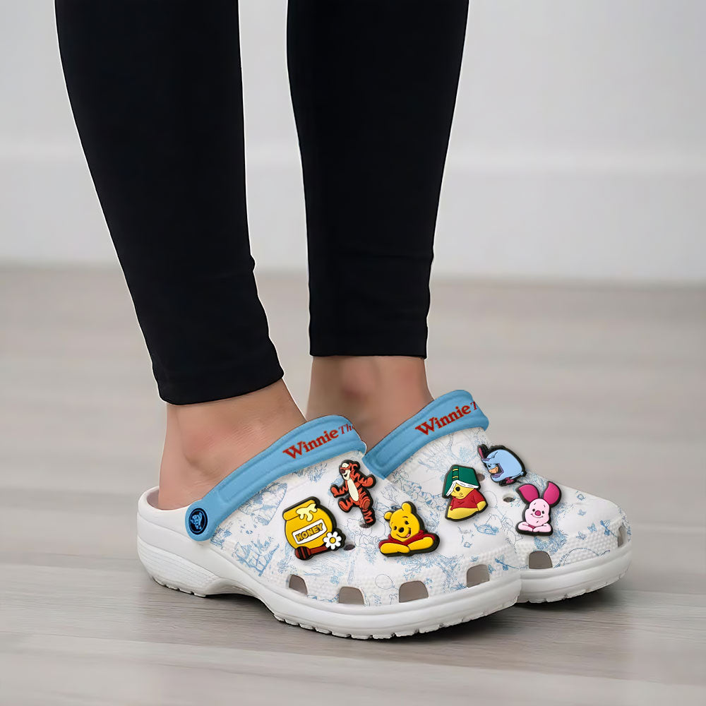 Winnie-the-Pooh 100th Anniversary Custom Clogs – NGHIAVT9203