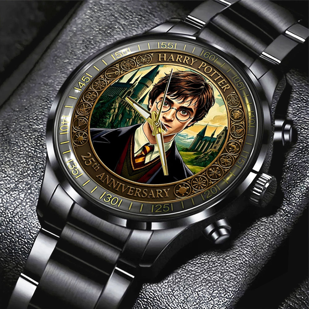 Harry Potter 25th Anniversary Black Stainless Steel Watch – NGHIAVT9240