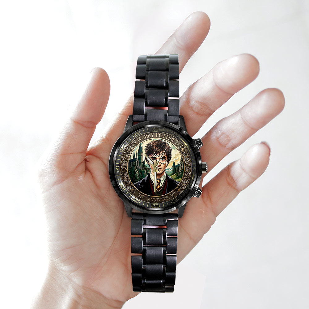 Harry Potter 25th Anniversary Black Stainless Steel Watch – NGHIAVT9240