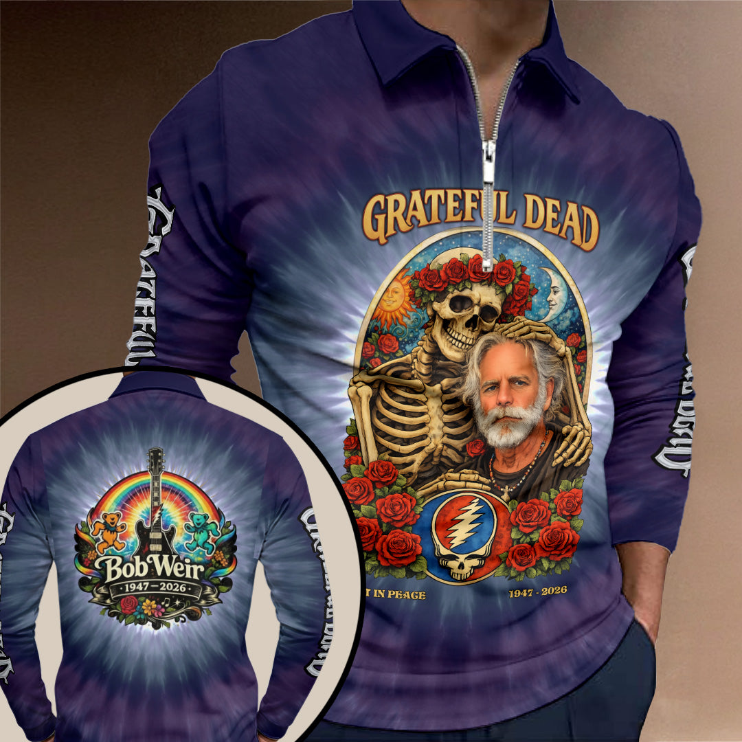 Grateful Dead x Bob Weir Zip Polo Shirt – NGHIAVT9457