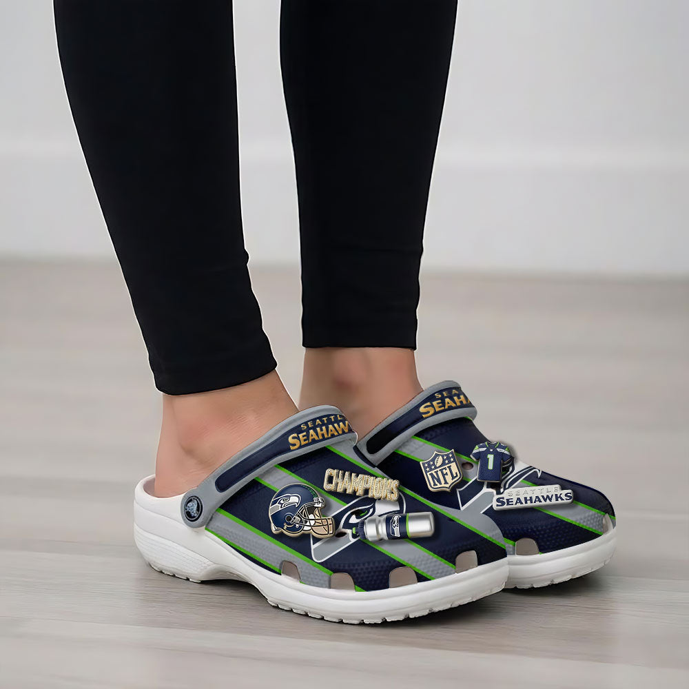 Seattle Seahawks Custom Clogs – NGHIAVT9646