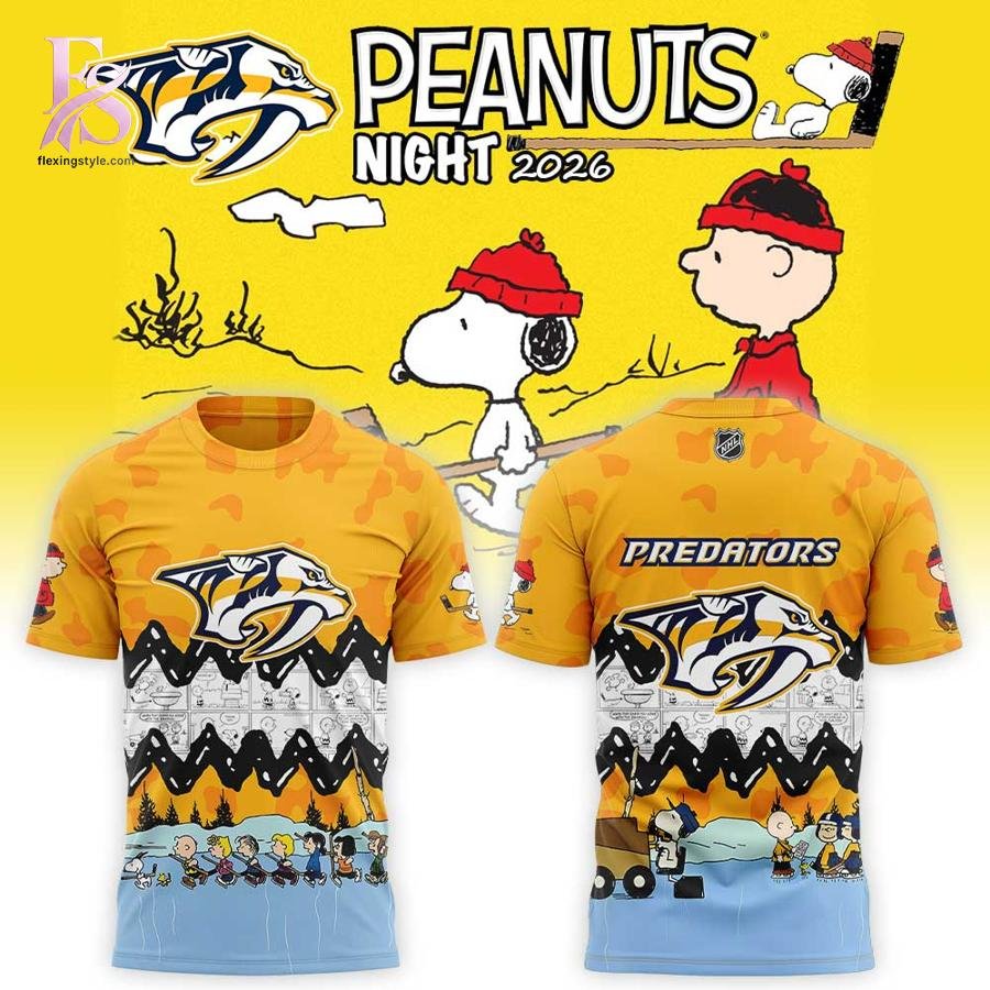 Nashville Predators Peanuts Night 2026 Shirt