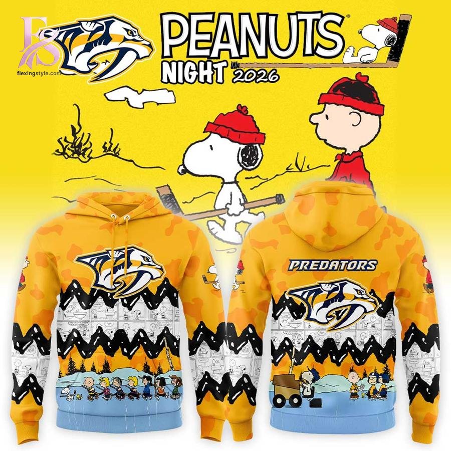 Nashville Predators Peanuts Night 2026 Shirt