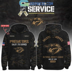 Nashville Predators Salute To Service Veterans Day Hoodie Shirt