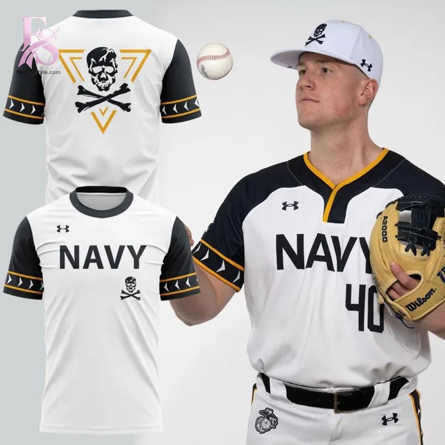 Navy Midshipmen Jolly Rogers Fear the Bones Shirt