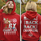 Nebraska Cornhuskers Women's Volleyball 2025 Big Ten Champions 3D Apparel – MAITM13875