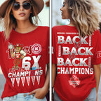 Nebraska Cornhuskers Women's Volleyball 2025 Big Ten Champions 3D Apparel – MAITM13875