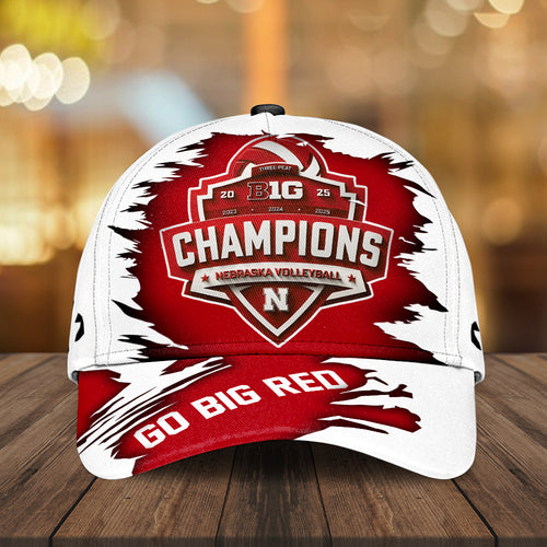 Nebraska Cornhuskers Women's Volleyball 2025 Big Ten Champions Classic Cap – MAITM13878