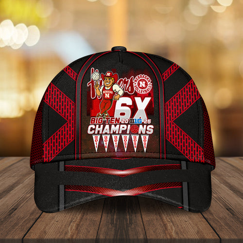 Nebraska Cornhuskers Women's Volleyball 2025 Big Ten Champions Classic Cap – MAITM13882
