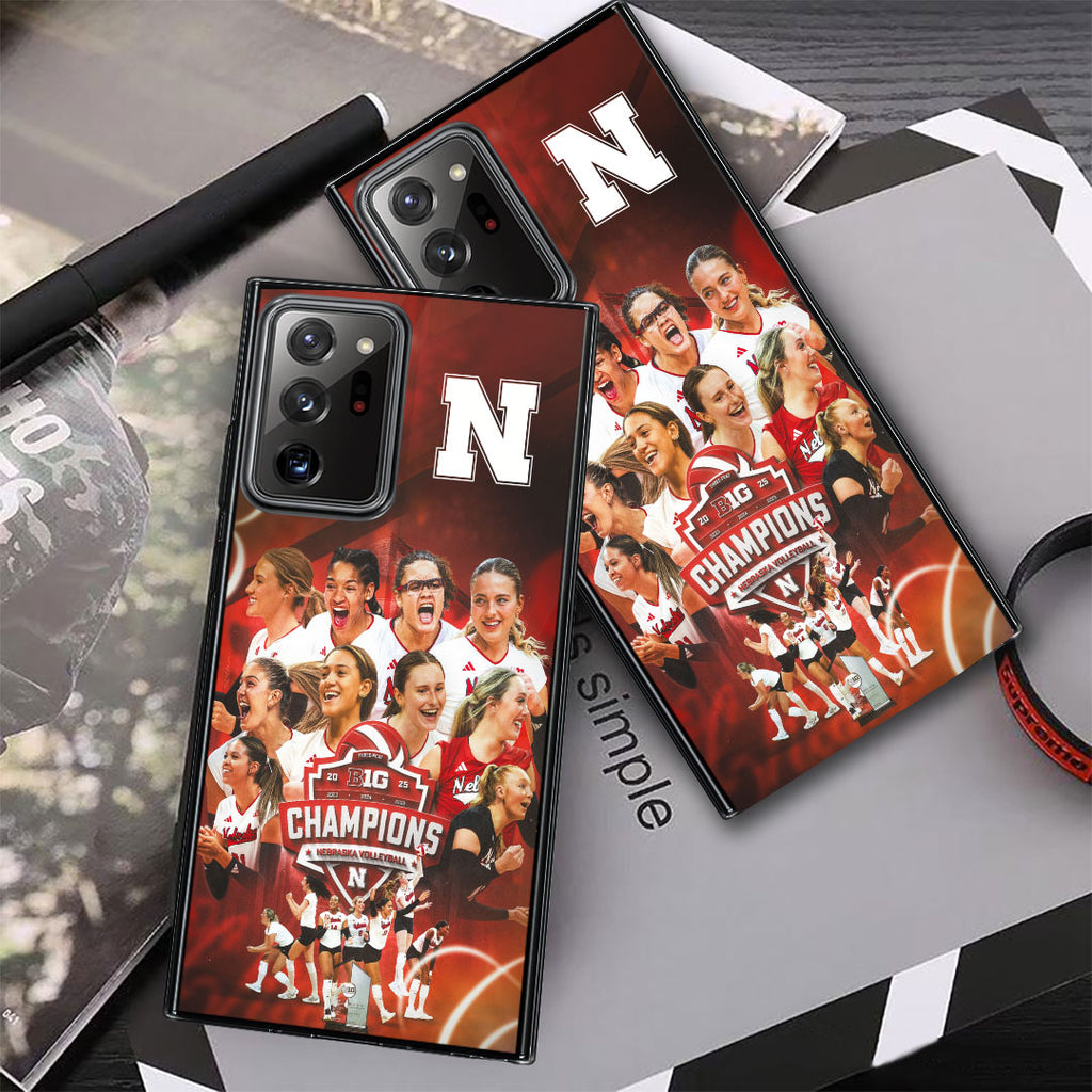Nebraska Cornhuskers Women's Volleyball 2025 Big Ten Champions Phone Case – MAITM13879
