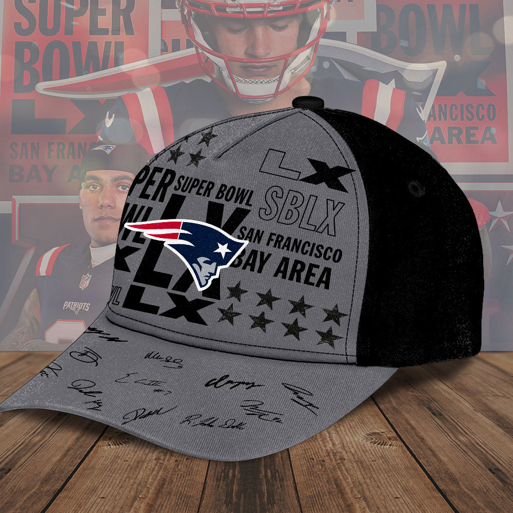 New England Patriots 2025 AFC Champions Classic Cap – TMTHU3462