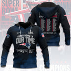 New England Patriots 2025 AFC Champions 3D Apparel – HOATT15894