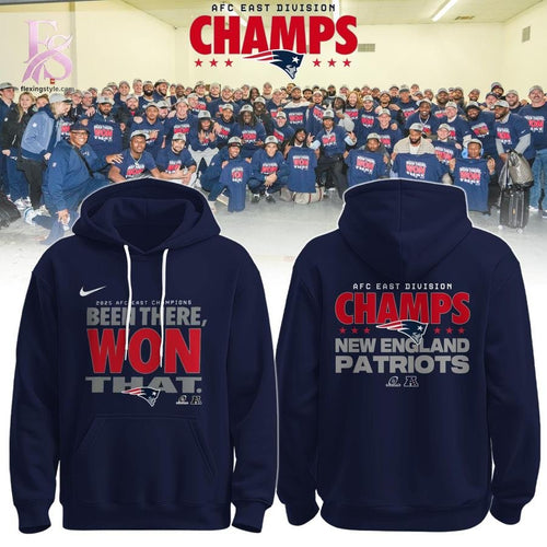 New England Patriots 2025 Afc East Division Champions Hoodie