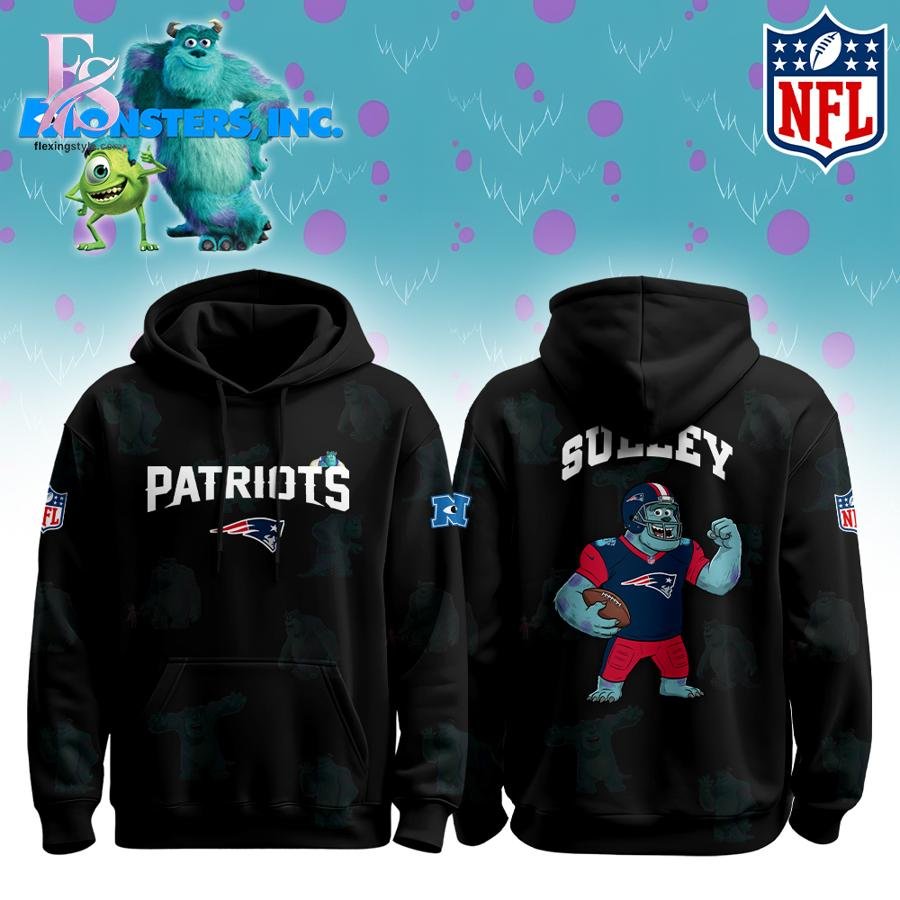 New England Patriots Monsters James P Sullivan Hoodie