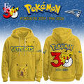 New England Patriots Pokemon 30th Anniversary Hoodie